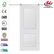 32 in. x 80 in. Cambridge Smooth Composite Barn Door with Sliding Door Hardware Kit